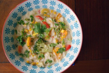 Asian-style noodle soup