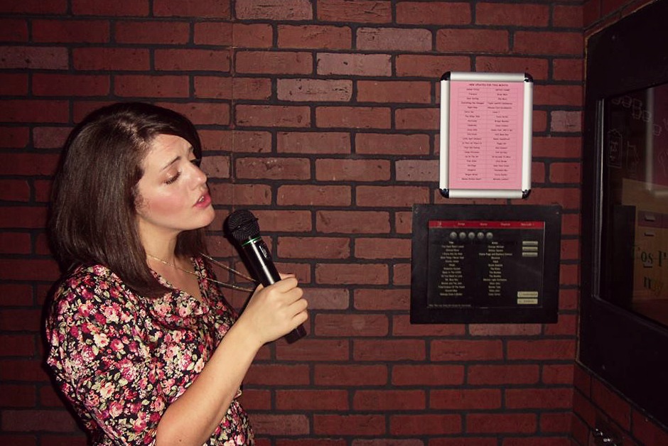 Rose singing karaoke