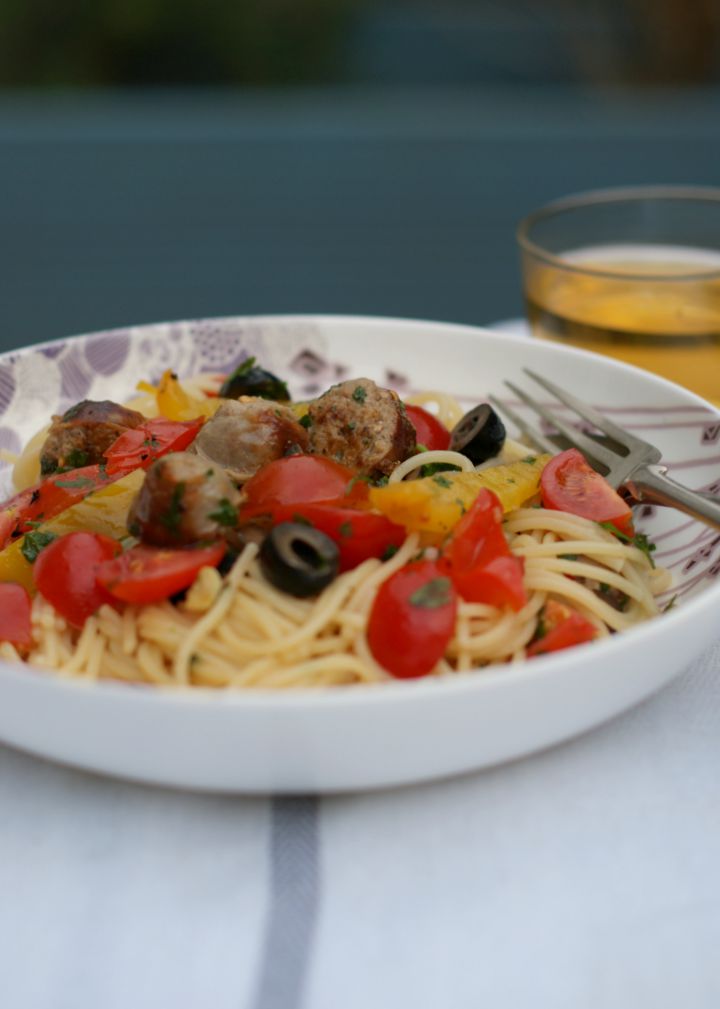 A summery sausage pasta recipe | Everyday30.com